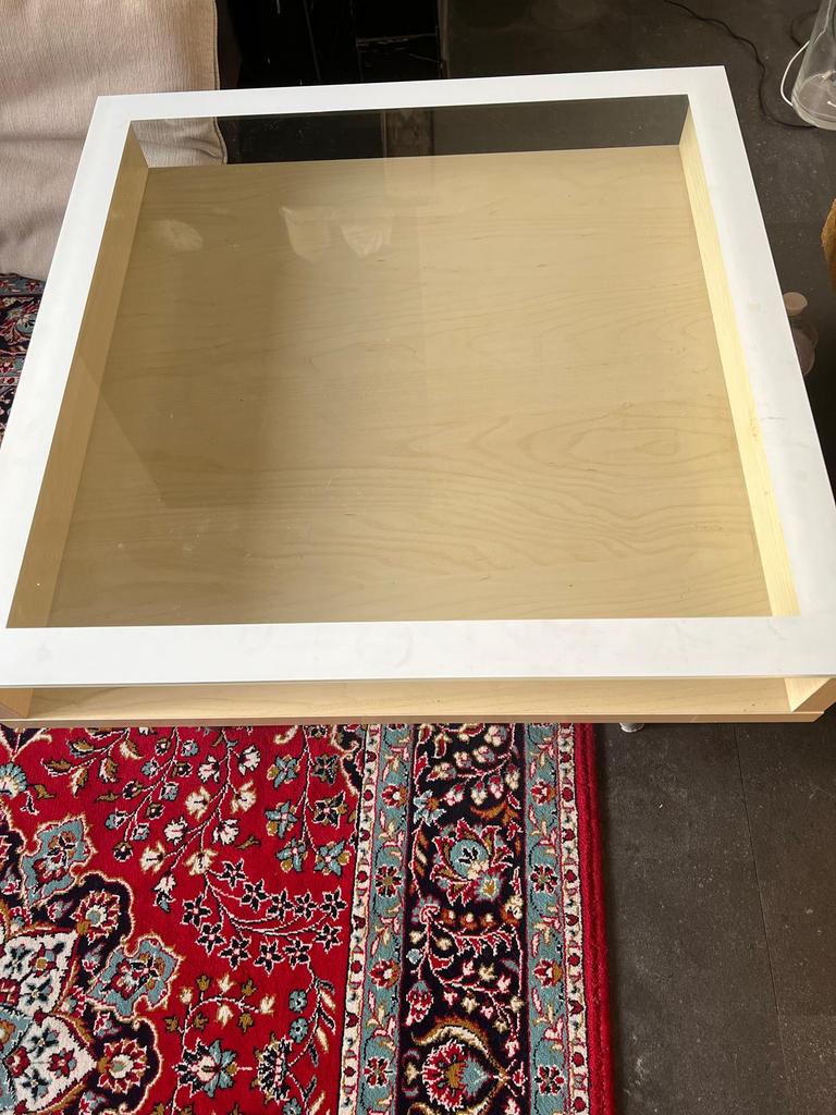 Table basse, Maison & Meubles, Enlèvement, Comme neuf, Verre
