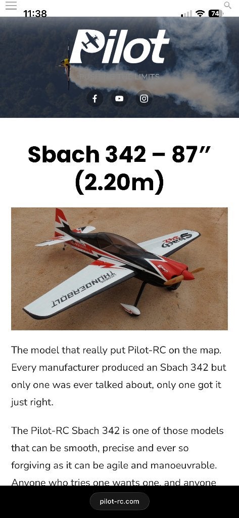 Recherché : Pilot-RC S Bach 342, Enlèvement, Utilisé, Essence