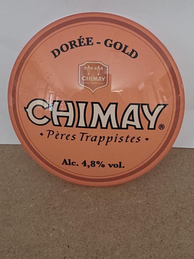 Superbe macaron de pompe Chimay  Dorée, Collections, Enlèvement ou Envoi