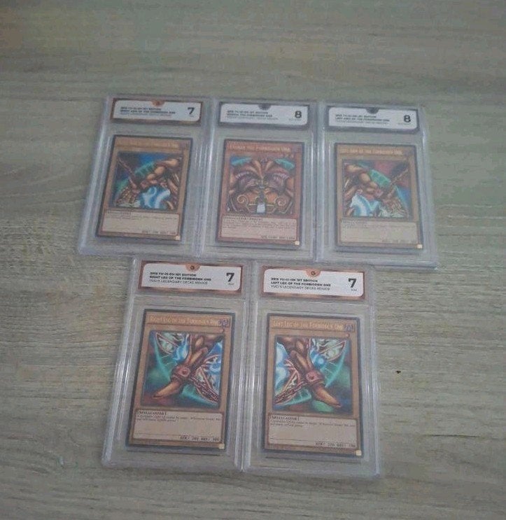 yu gi ho Exodia graded 7/8, Hobby en Vrije tijd, Ophalen of Verzenden, Zo goed als nieuw, Losse kaart