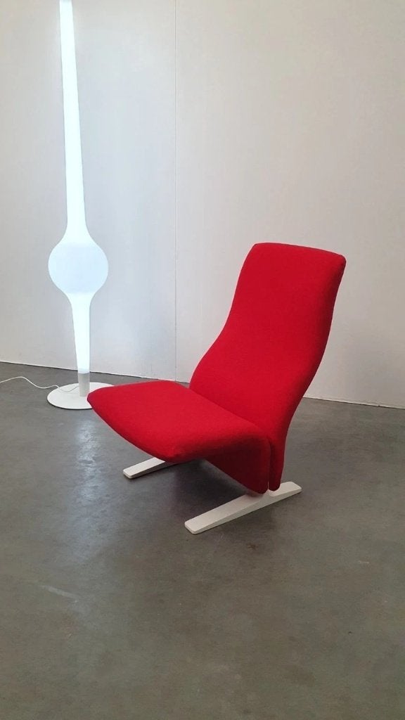Artifort Pierre Paulin Concorde Kwekkie rouge rétro 70s, Enlèvement