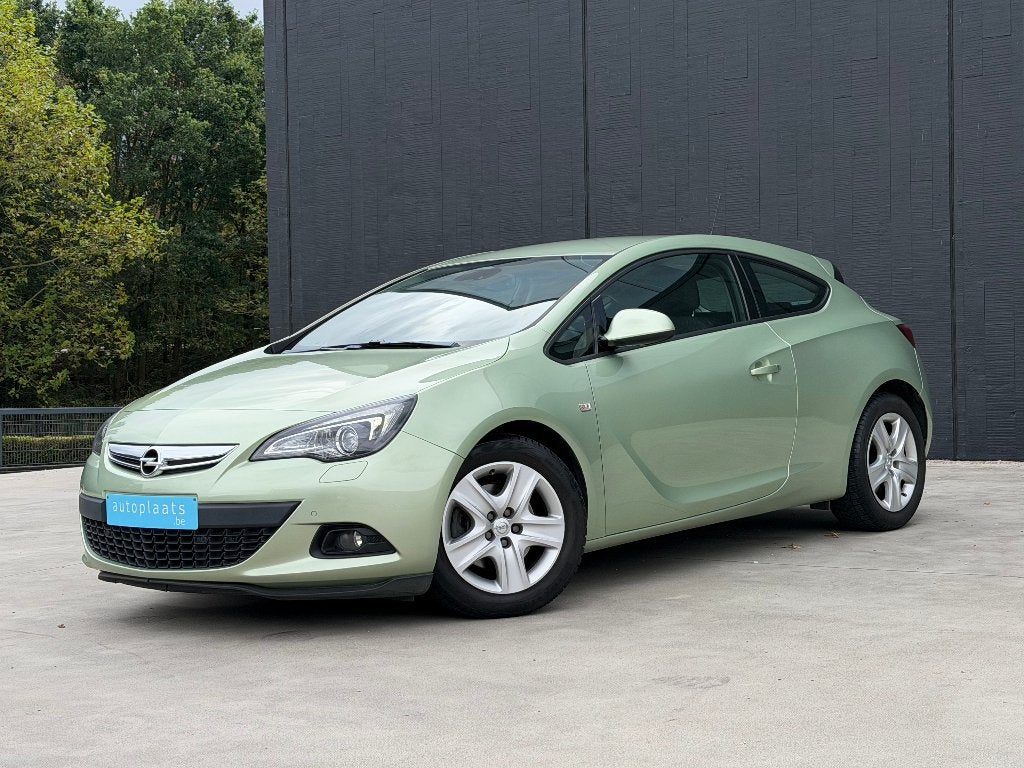 Opel Astra GTC 1.4 Turbo benzine Airco Parkeersensoren, Auto's, Parkeerassistent, Zwart, Bedrijf, Handgeschakeld