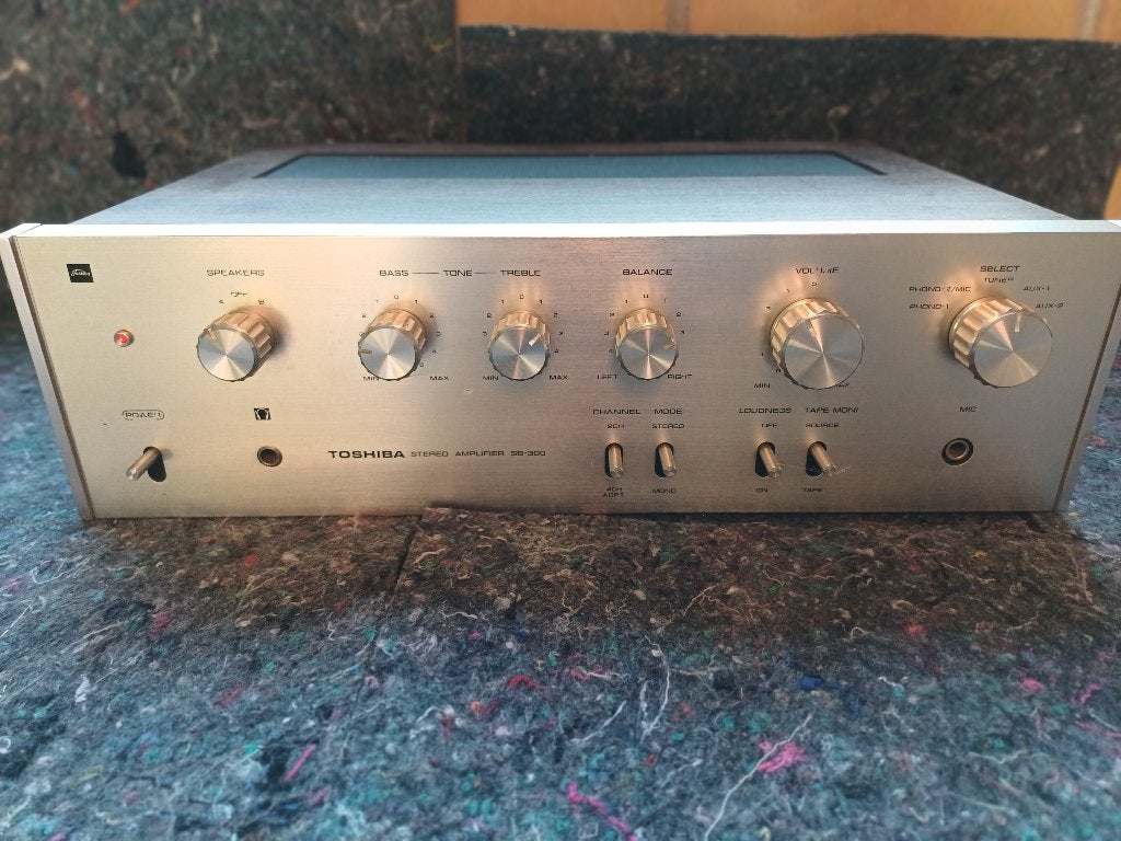 Vintage Toshiba SB-300 Stereo Versterker, Audio, Tv en Foto, Ophalen, Gebruikt, Stereo, Overige merken