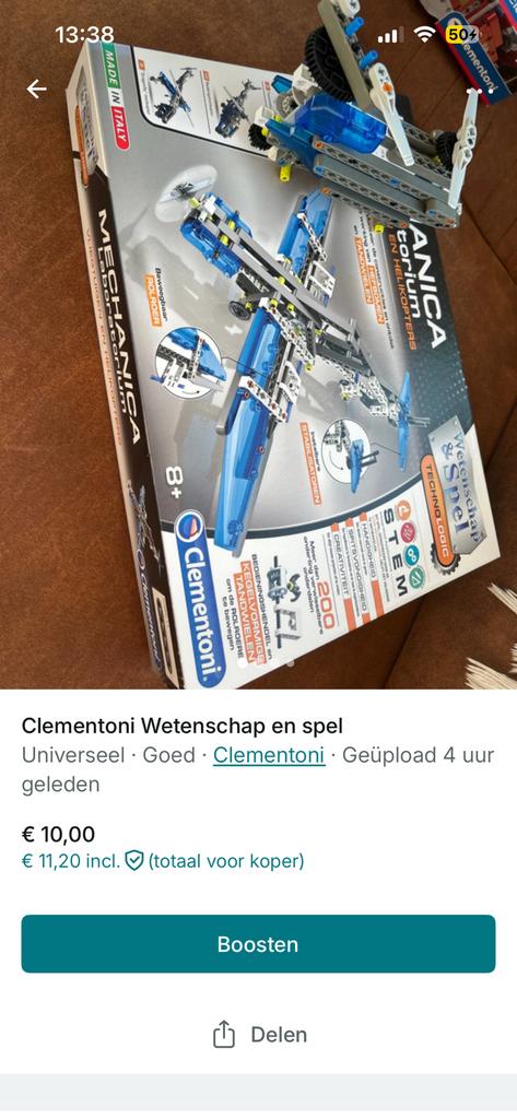 Clementoni wetenschap en spel, Ophalen, Zo goed als nieuw, Helikopter