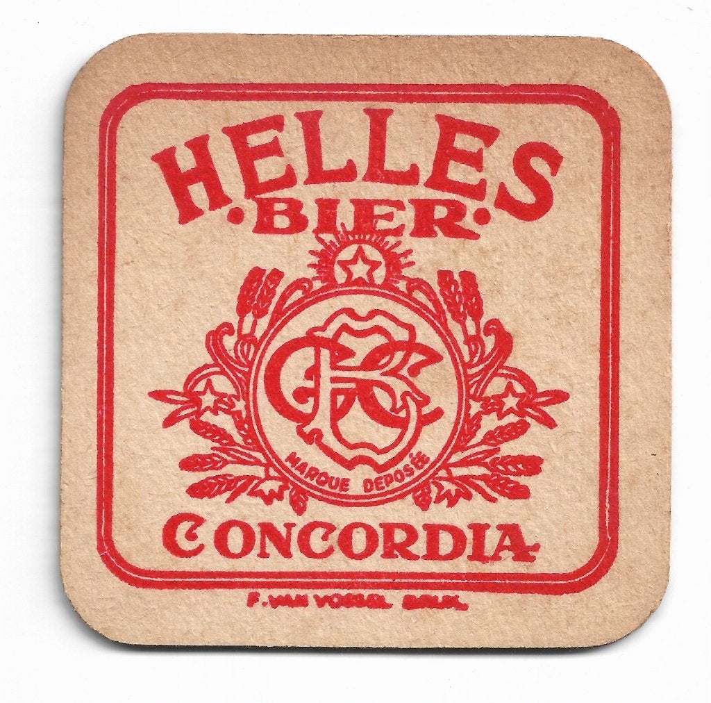 sous-bock  Helles concordia recto verso, Collections, Enlèvement ou Envoi, Comme neuf, Sous-bock