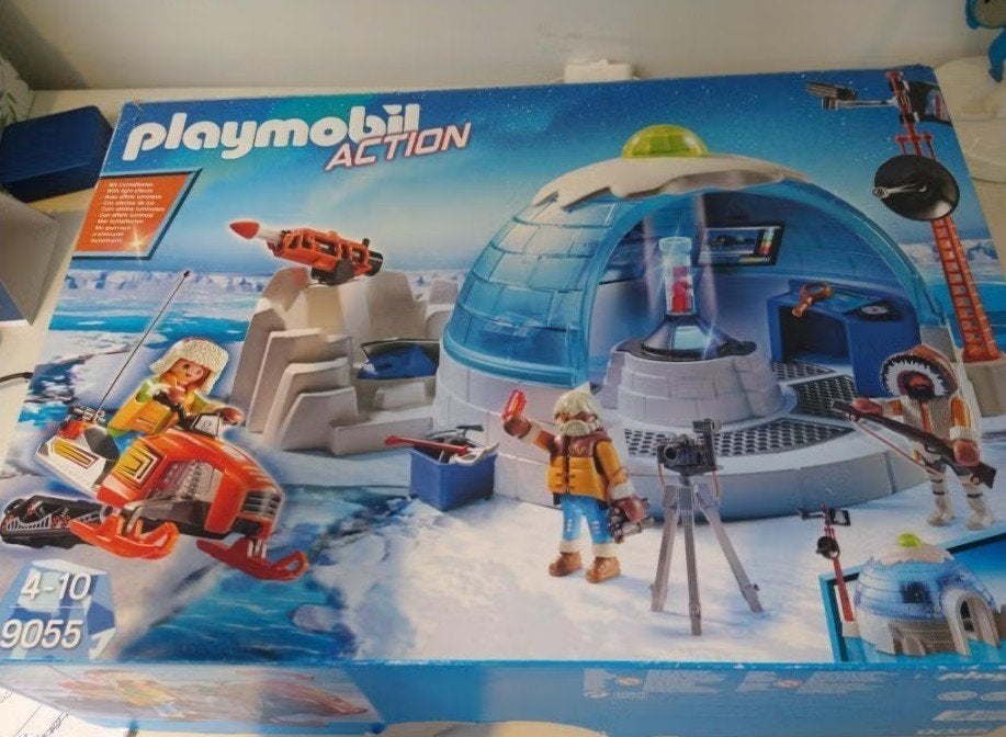 Playmobil Hoofdkwartier Poolexpeditie - 9055, Ophalen, Gebruikt, Gebouw, Complete set