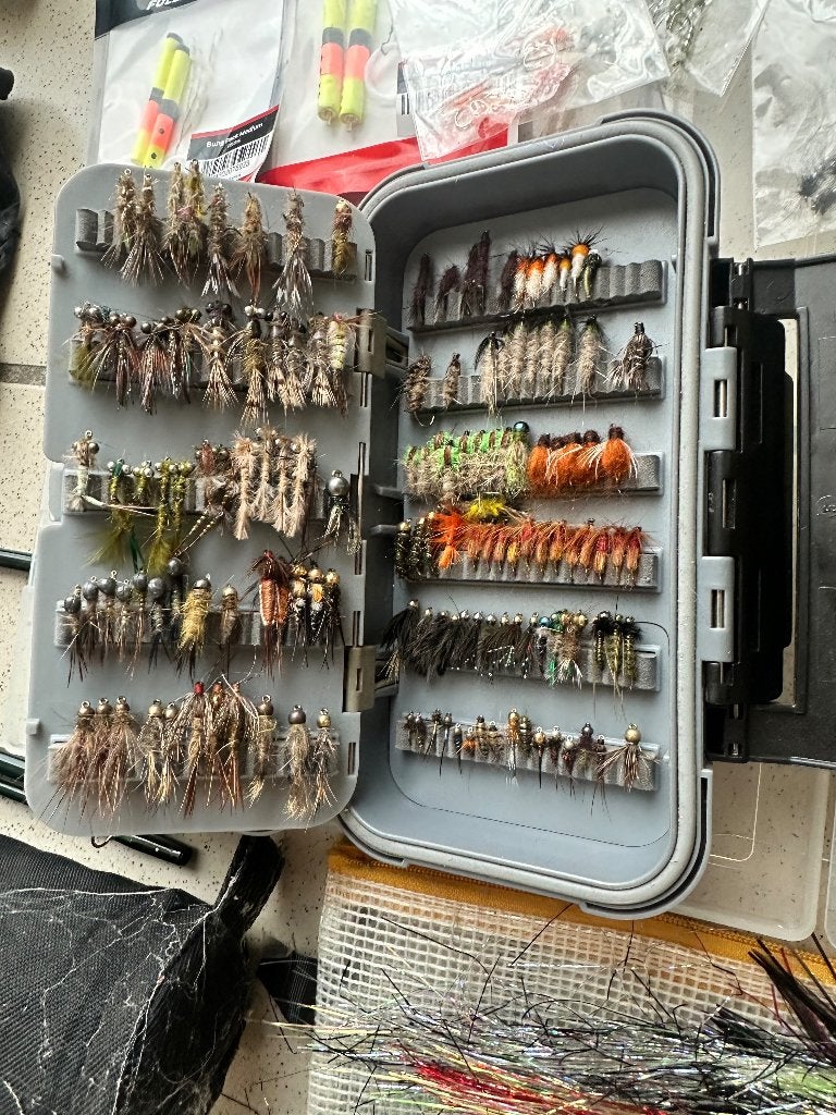 Vliegvis uitrusting, Ophalen, Zo goed als nieuw, Complete set