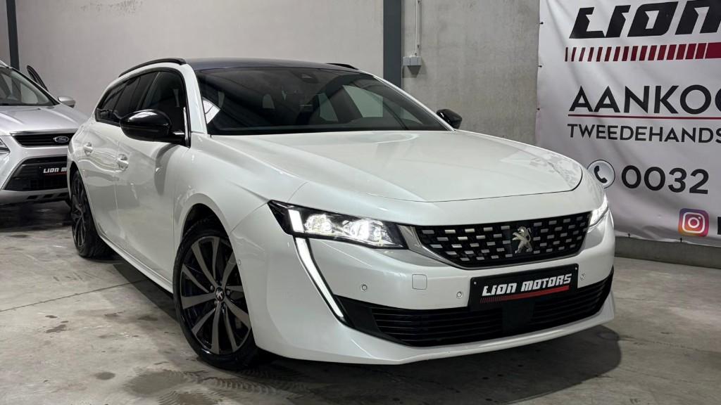 Peugeot 508 1.6 Hybride / Benzine | Gt Line | Showroomstaat, Auto's, Peugeot, 4 cilinders, 1600 cc, Leder en Stof, Wit