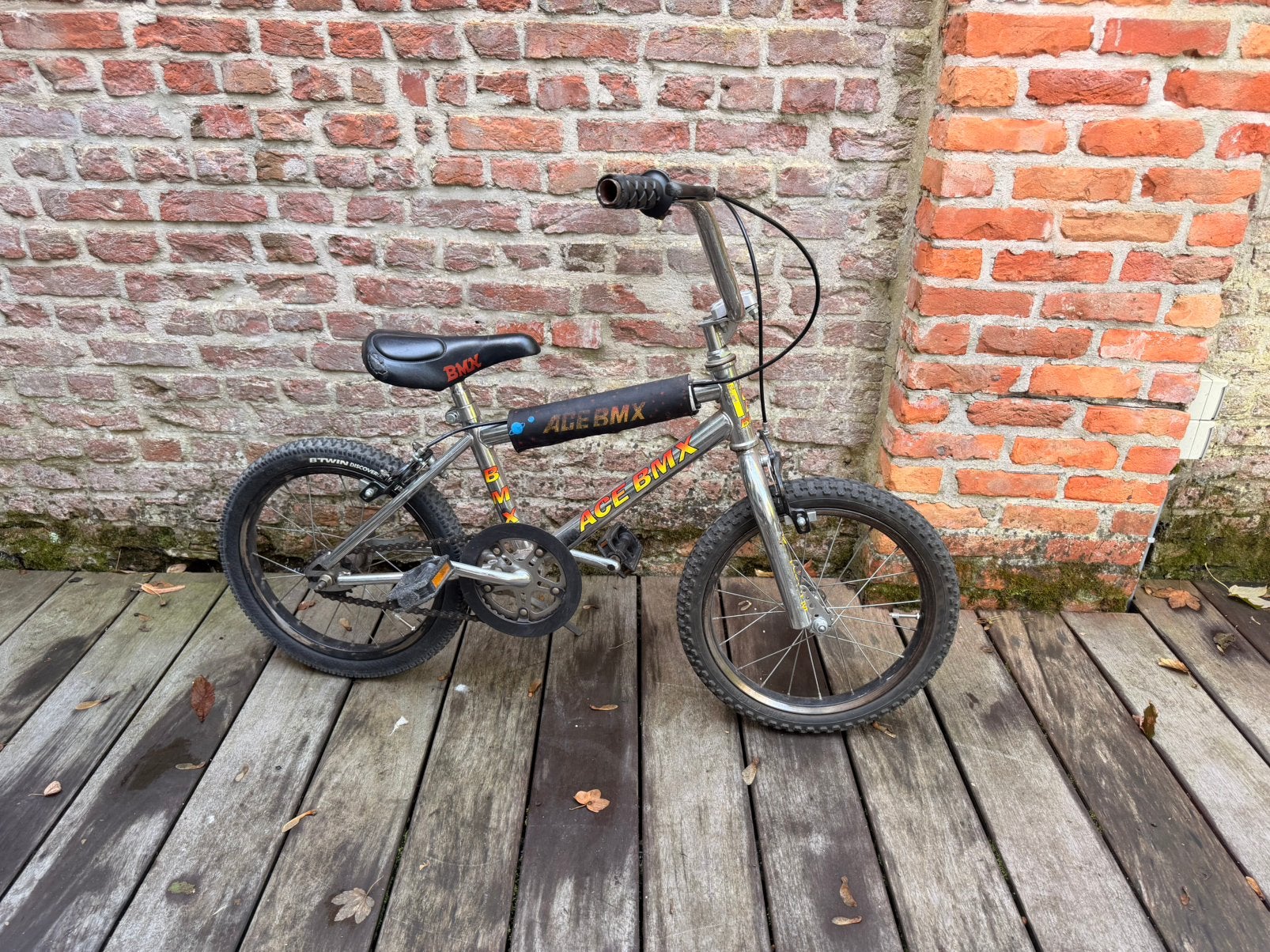 Old school kinderfiets-BMX, Vélos & Vélomoteurs, Frein à rétropédalage, Enlèvement, Utilisé, Acier