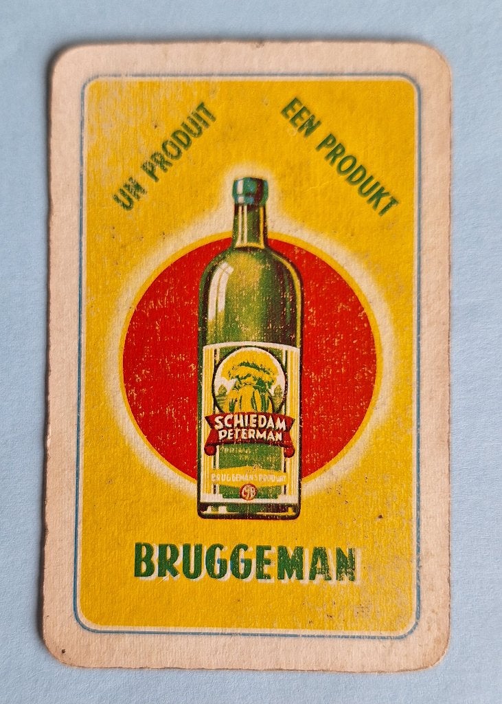 Speelkaart Bruggeman Peterman A _Gent_geel rood_296, Ophalen of Verzenden, Gebruikt, Joker(s)