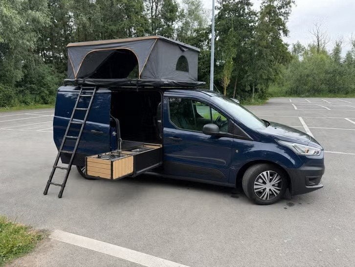 ford transit mini camper euro 6b 2019, Caravans en Kamperen, Mobilhomes, Ford, Ford, Tot en met 2, Bedrijf