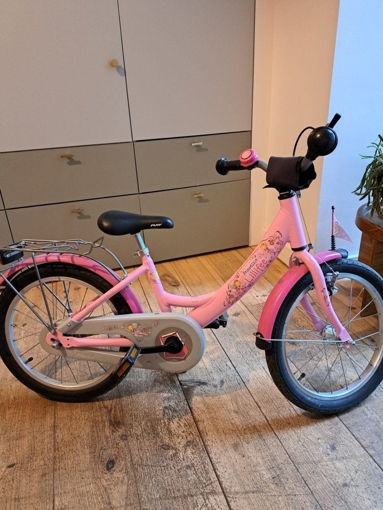 Vélo Fille Puky 16 pouces Prinzessin Lillifee, Vélos & Vélomoteurs, Frein à rétropédalage, Enlèvement, Utilisé, Frein à main