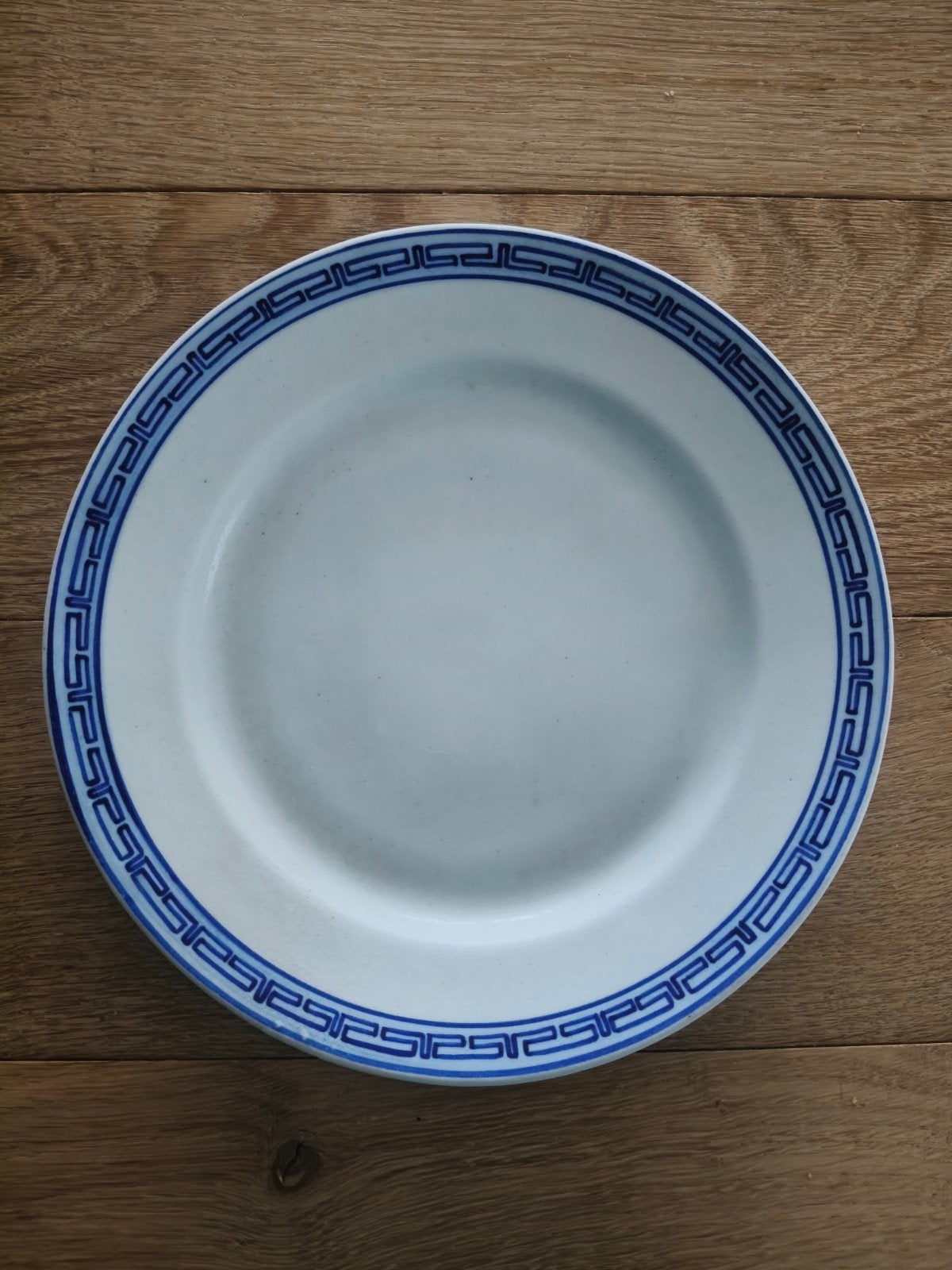 Assiette porcelaine de Tournai - Décor à la grecque, Enlèvement ou Envoi