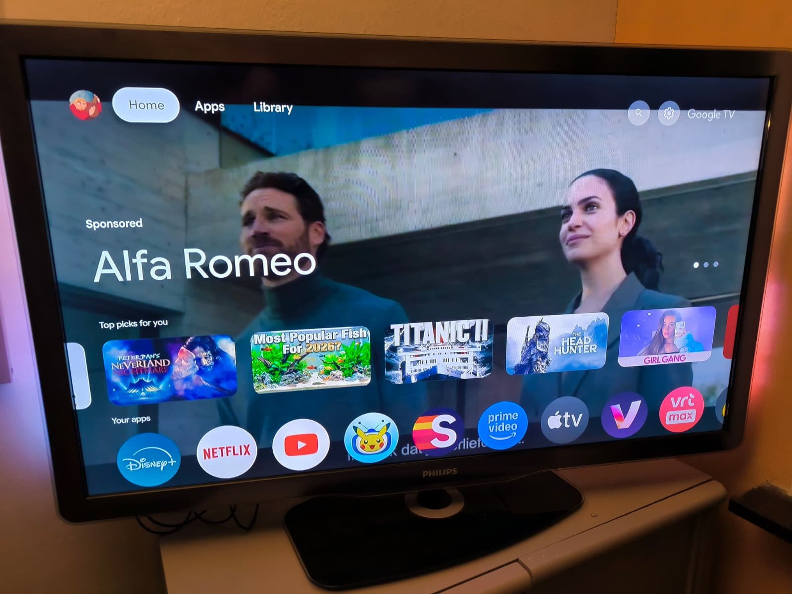 Téléviseur Philips, Enlèvement, Comme neuf, Philips, Smart TV