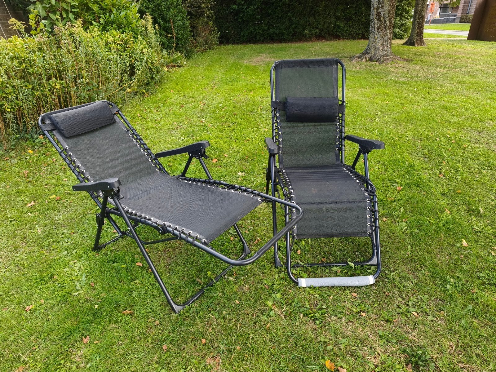 Twee plooistoelen, Jardin & Terrasse, Enlèvement, Comme neuf, Autres matériaux, Pliant