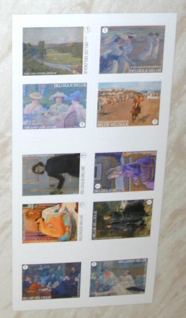 1 boekje B138 théo van rijsselberghe, Sans timbre, Enlèvement ou Envoi, Non oblitéré, Timbre-poste