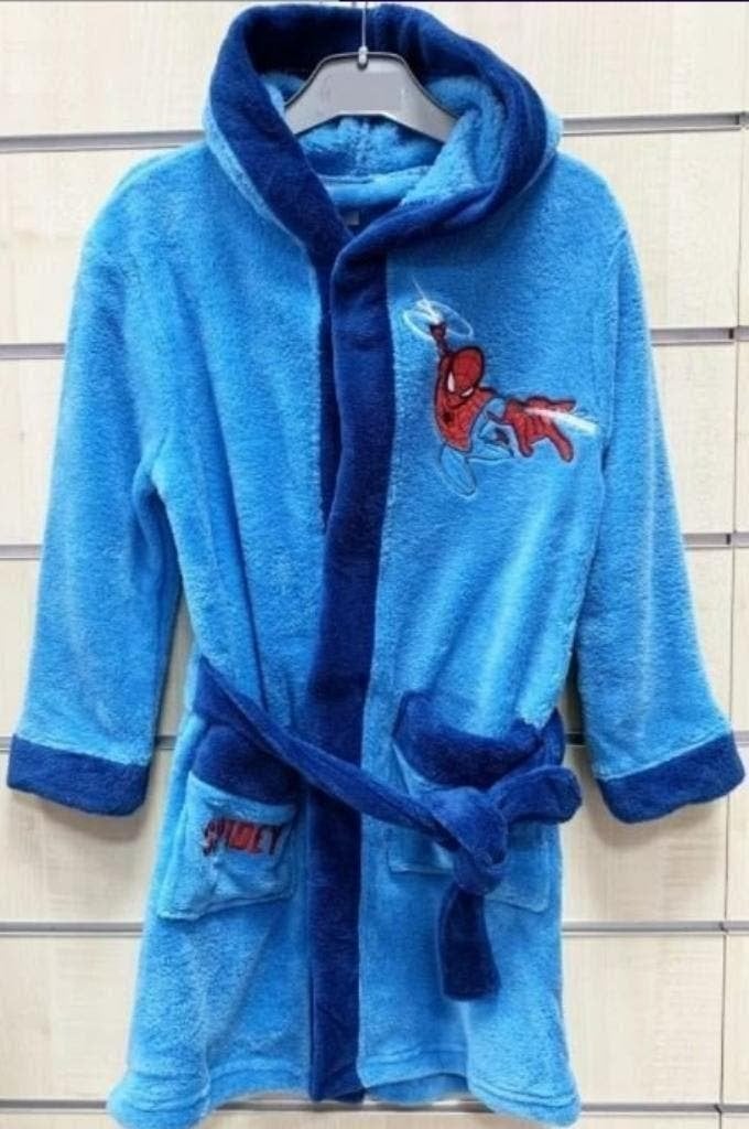 Spiderman fleece Badjas LB - Marvel - Maat 98 - 104, Neuf, Garçon, Enlèvement ou Envoi, Vêtements de nuit ou Sous-vêtements