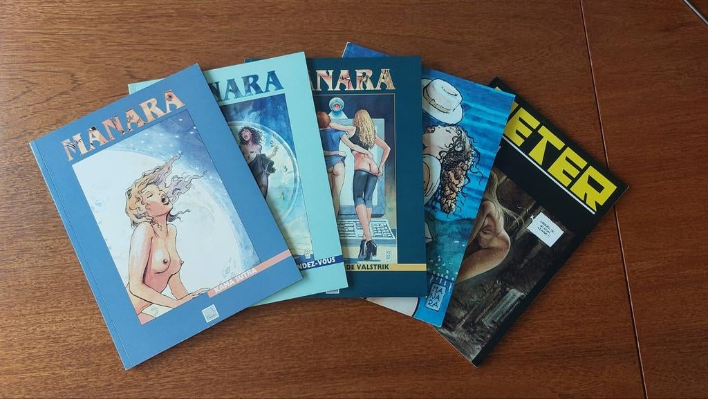 Erotische strips van Manara en Peter, Boeken, Stripverhalen, Ophalen