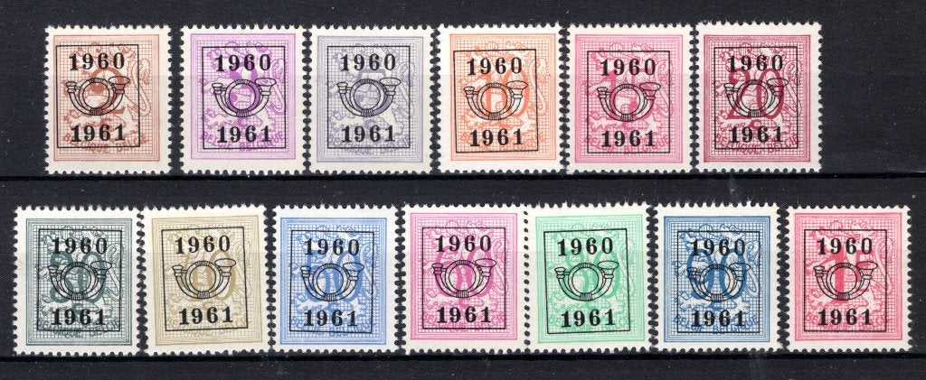 PRE699/711 MNH** 1960 - Cijfer heraldieke leeuw - REEKS 53, Verzenden, Postfris, Postfris