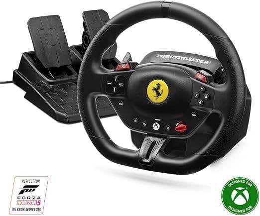 Stuurwiel + pedalen,Thrustmaster T98 Ferrari 296 GTS XBOX/PC, Thrustmaster, Enlèvement, Neuf, PC