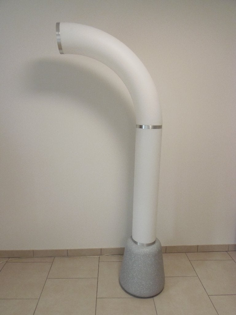 Lampadaire courbé vintage style Space Age /Guzzini /Reggiani, Enlèvement