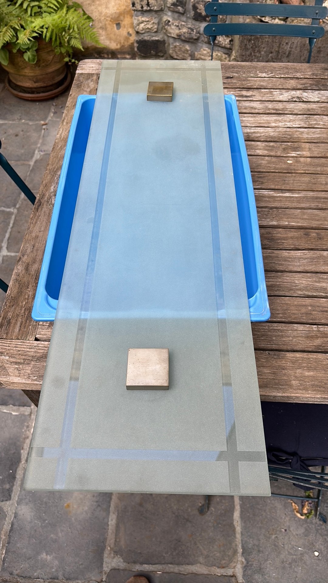 Glasplaat, Doe-het-zelf en Bouw, Ophalen, Gebruikt, Minder dan 80 cm, 80 tot 120 cm