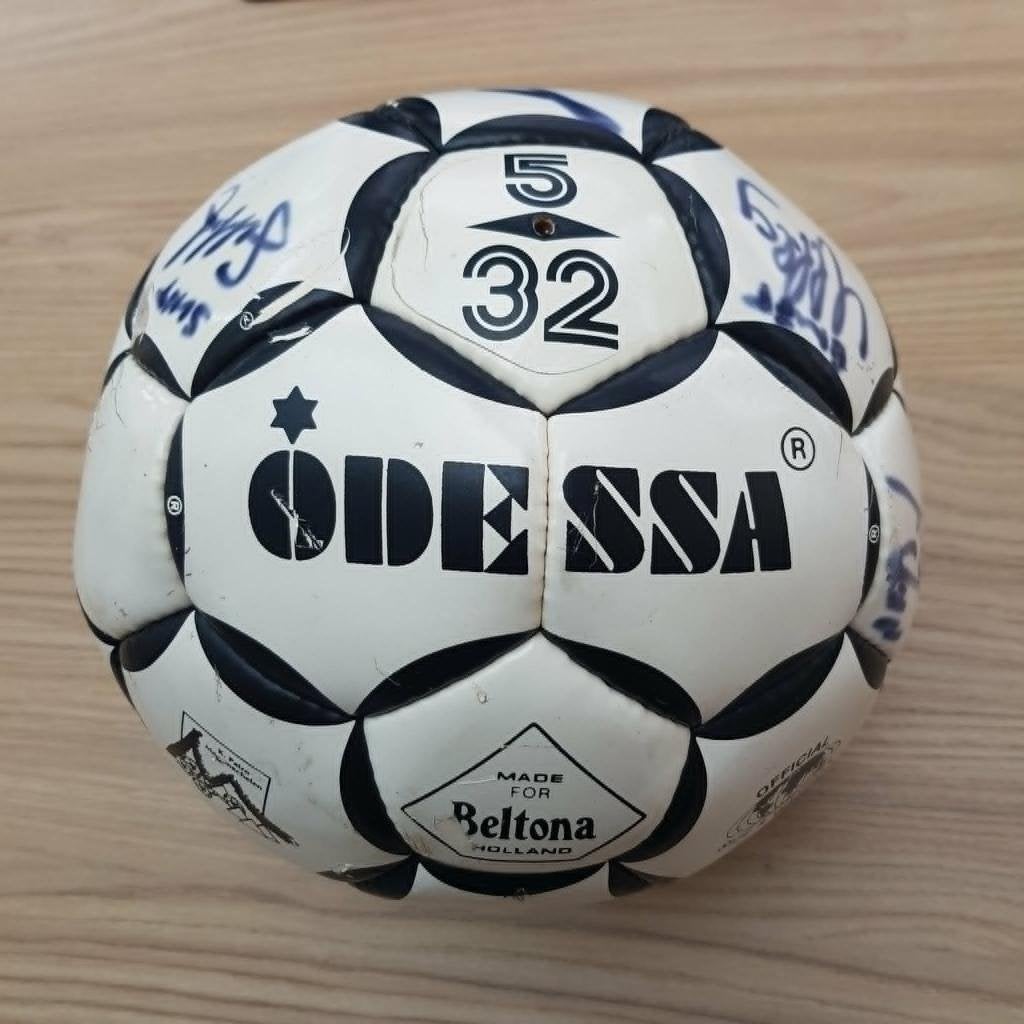 Voetbal met handtekenigen, Ophalen of Verzenden, Gebruikt, Bal