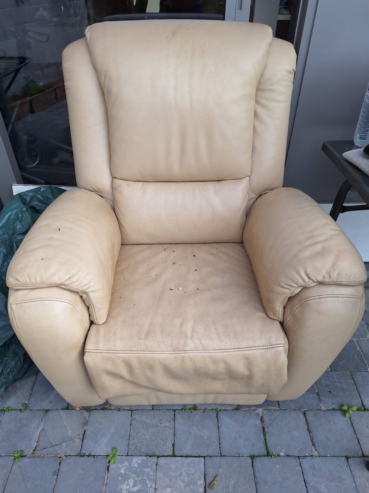 imitatie lederen relax zetel (niet electrisch)Gratis! AALST, Huis en Inrichting, Ophalen, Gebruikt