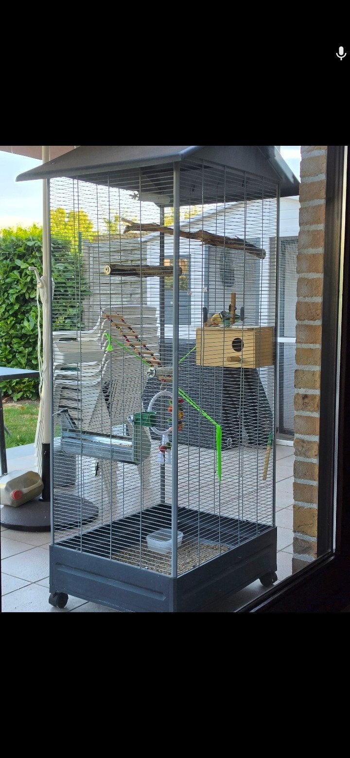 mooie binnen voliere in perfecte staat, Ophalen, Zo goed als nieuw, Kunststof, Volière