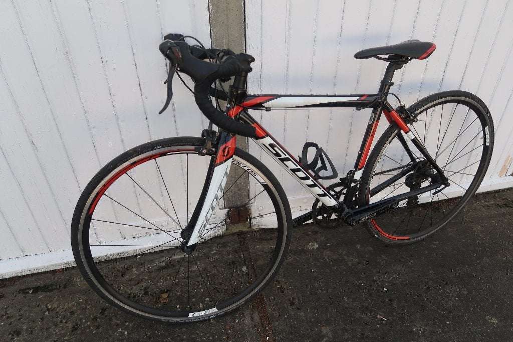 Race fiets, XS, Scott, Fietsen en Brommers, Fietsen | Racefietsen, 28 inch, Minder dan 49 cm, Zo goed als nieuw, 15 tot 20 versnellingen