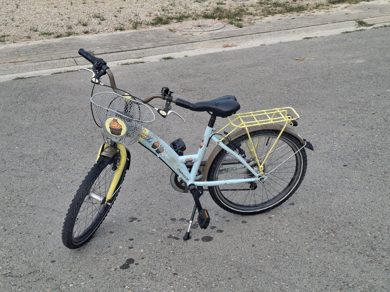 meisjes fiets - 22 inch, Ophalen, 22 inch, Gebruikt, Velgrem
