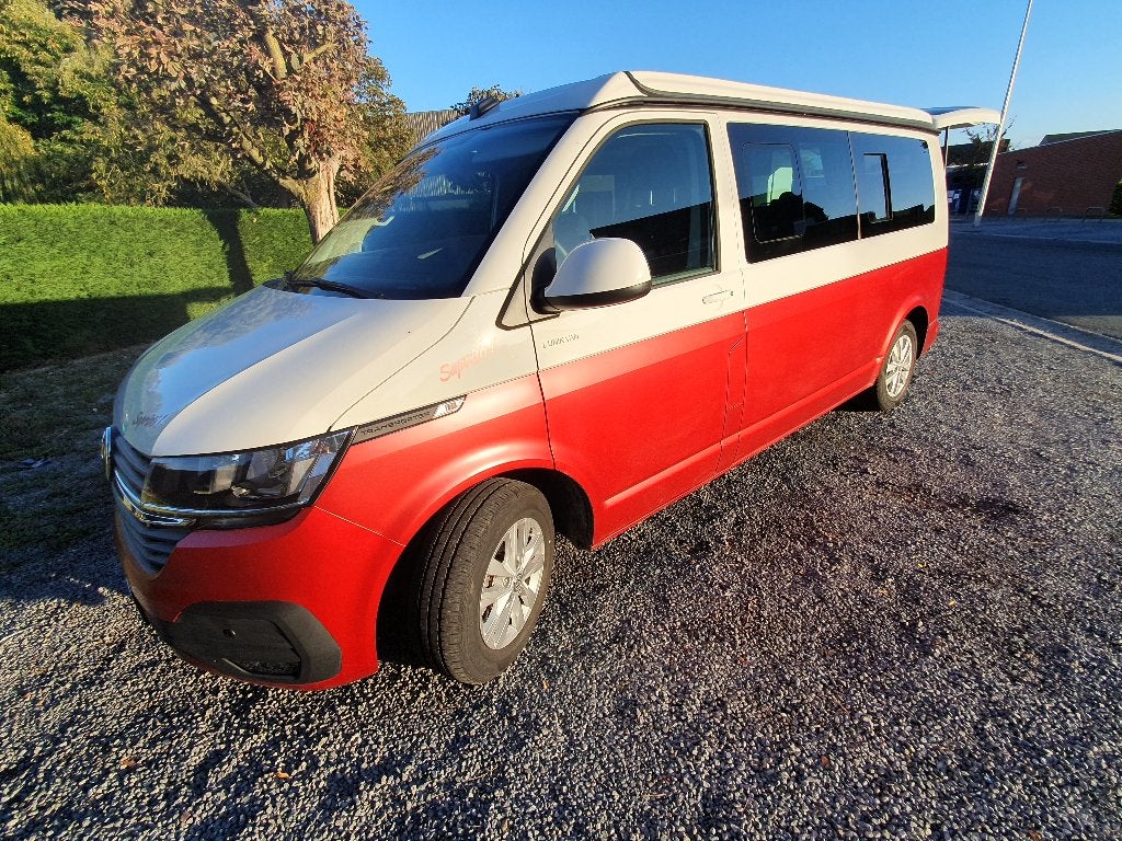 VW T6.1DIESEL L2H1 DSG7 150CV AMMENAGE TYPE CALIFORNIA, Rouge, Achat, 1968 cm³, Entretenue par le concessionnaire