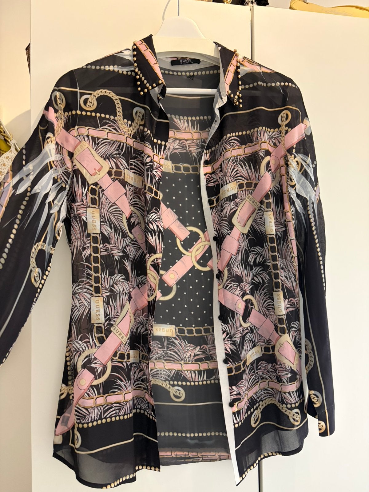 Guess blouse maat M, Kleding | Dames, Blouses en Tunieken, Ophalen, Zo goed als nieuw, Maat 38/40 (M)
