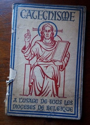 1954 catéchisme à l'usage de tous les diocèses de B, Livres, Christianisme | Catholique, Enlèvement ou Envoi, Utilisé, Collectif