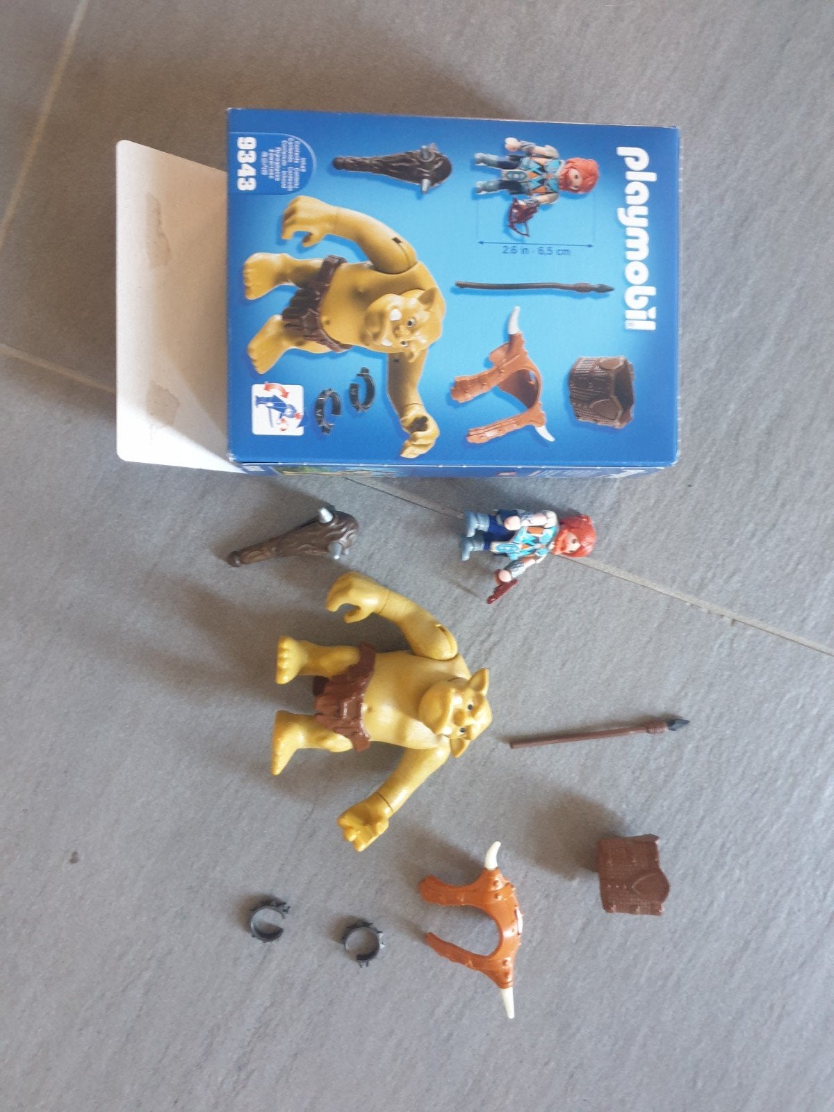 Playmobil - Reuzentrol met soldatendwerg (9343) - Compleet, Kinderen en Baby's, Speelgoed | Playmobil, Ophalen, Complete set, Zo goed als nieuw