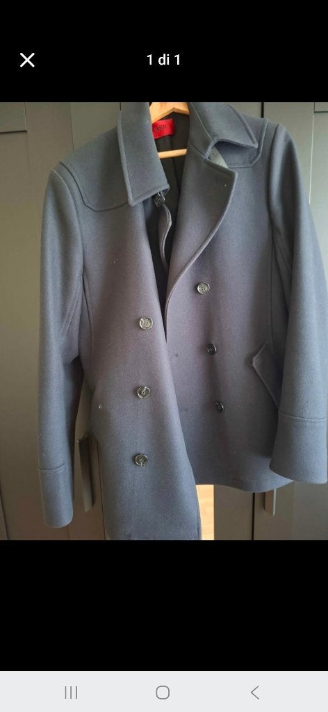 Manteau, Kleding | Dames, Ophalen, Maat 46/48 (XL) of groter, Zo goed als nieuw, Grijs