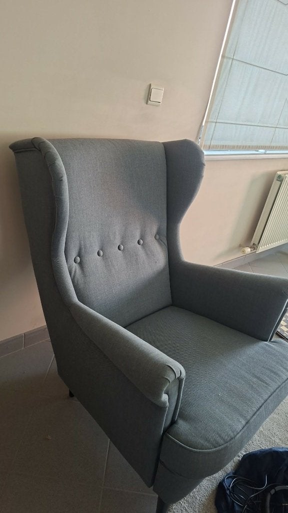 STRANDMON GREY IKEA, 75 à 100 cm, La housse est fabriquée en tissu Tommaboda, un velours doux., Comme neuf, Enlèvement