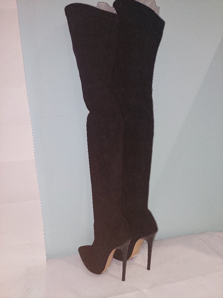 564C* CASADEI - superbes cuissardes high heels (36), Porté, Bottes hautes, Casadei, Noir