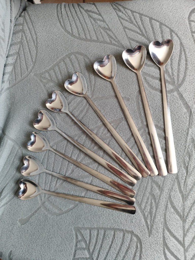 zeer speciale ijskreem lepels, Maison & Meubles, Couverts individuels, Enlèvement ou Envoi, Comme neuf, Inox ou Chrome