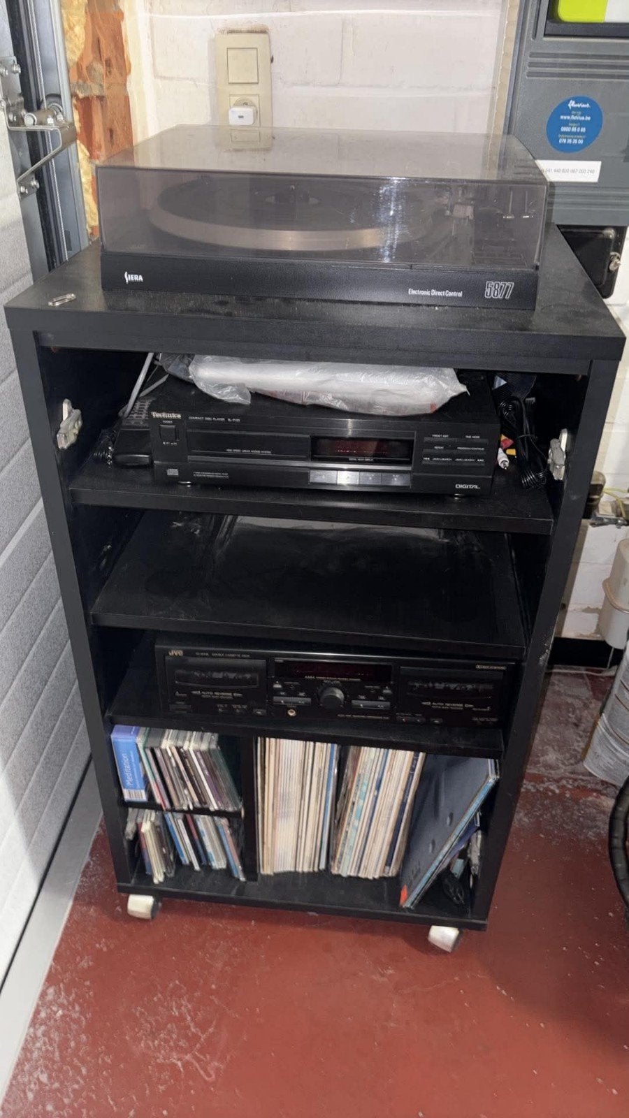 Platenspeler + CD-speler + cassette deck – werkend – verster, Ophalen, Cassettedeck, JVC