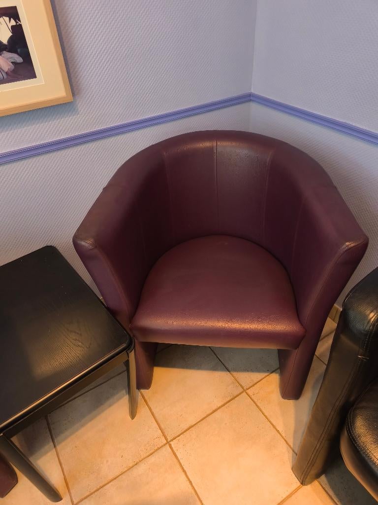 Siège en cuir, Comme neuf, Enlèvement, Noir, Cuir