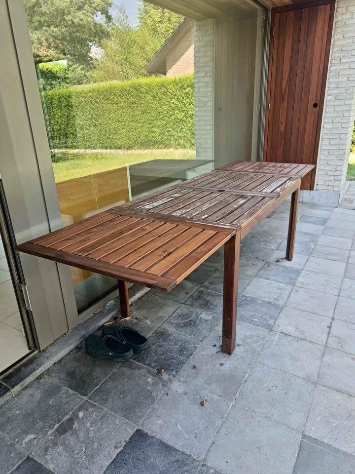 Tuintafel IKEA NAMMARO, Jardin & Terrasse, Tables de jardin, Enlèvement, Utilisé, Rectangulaire, Bois
