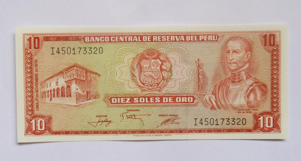 Peru  10 Soles de Oro 1976, Postzegels en Munten, Verzenden, Zuid-Amerika