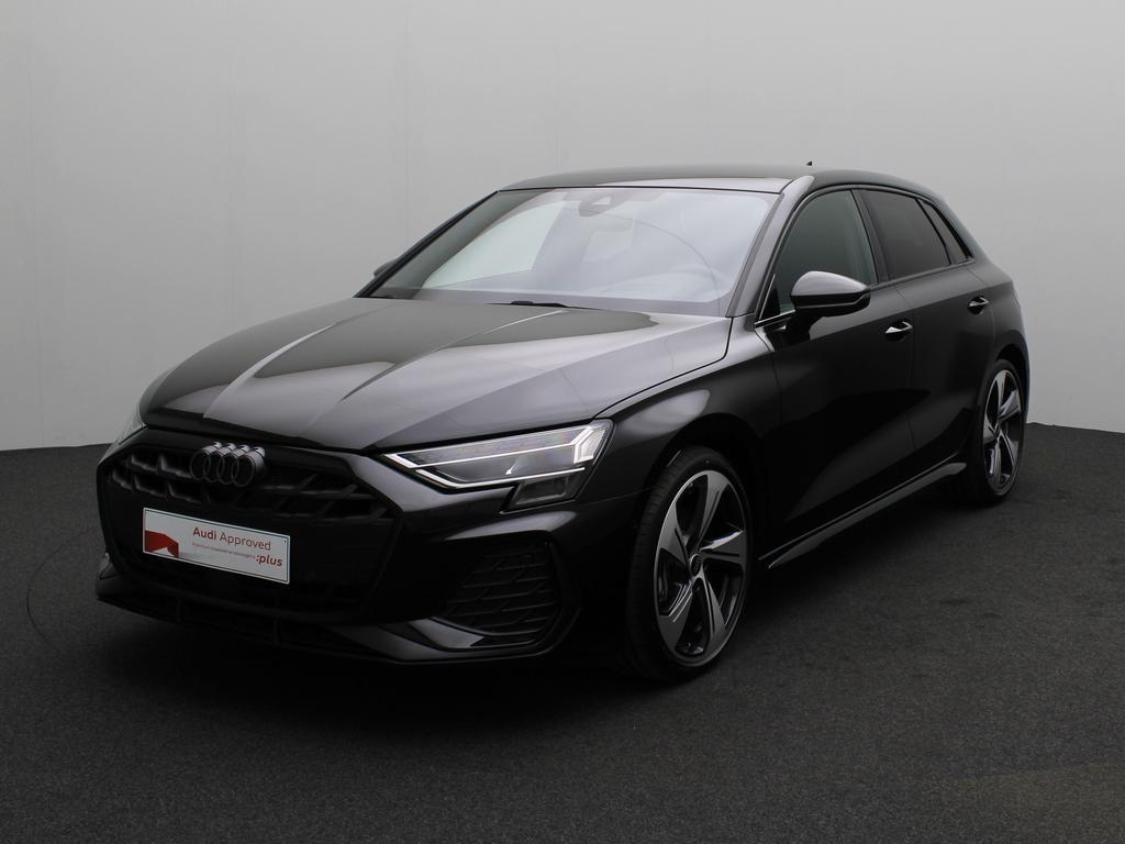 Audi A3 Sportback A3 Sportback 35 TFSI S line S tronic, Auto's, Automaat, Zwart, 131 g/km, https://public.car-pass.be/vhr/fcfe98b7-89a2-4aa3-a57e-b90d8e6452ca