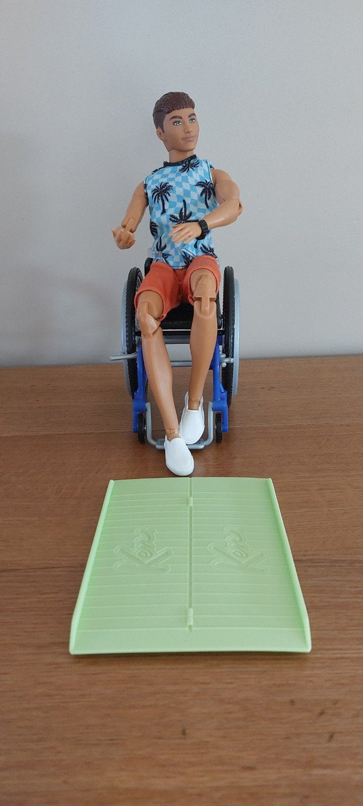 Ken pop met rolstoel en loop plank, Enlèvement, Comme neuf