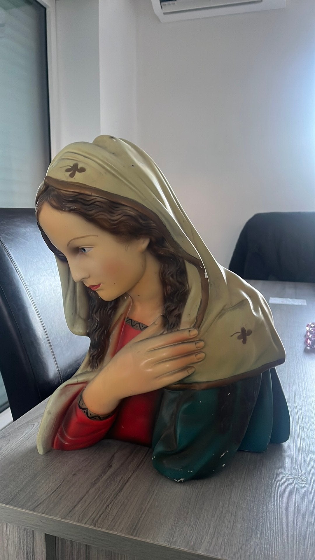 Borstbeeld heilige Maria, Antiek en Kunst, Ophalen, Beeld, 20 - 50 cm