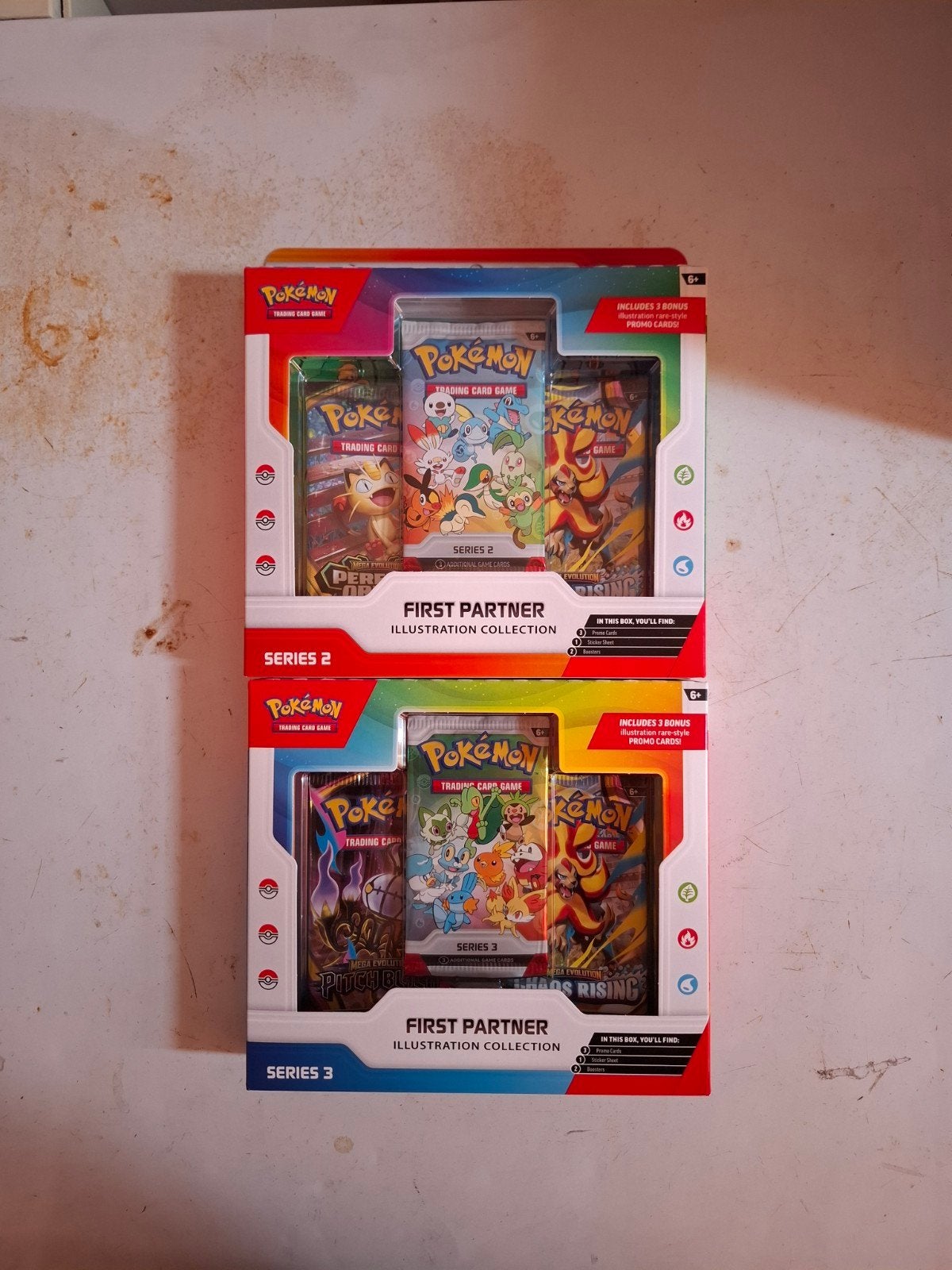 Pokémon First Partner Series 2 en 3 Engels, Ophalen of Verzenden, Nieuw, Booster, Foil