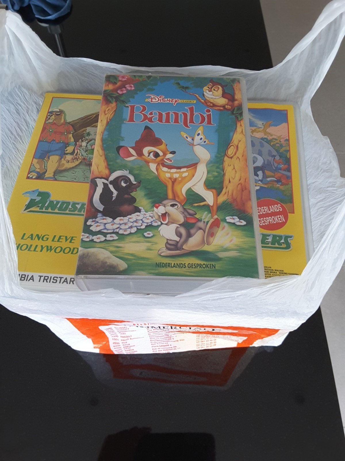 GRATIS Een 23 tal kinderfilmpjes VHS, Ophalen, Zo goed als nieuw, VHS