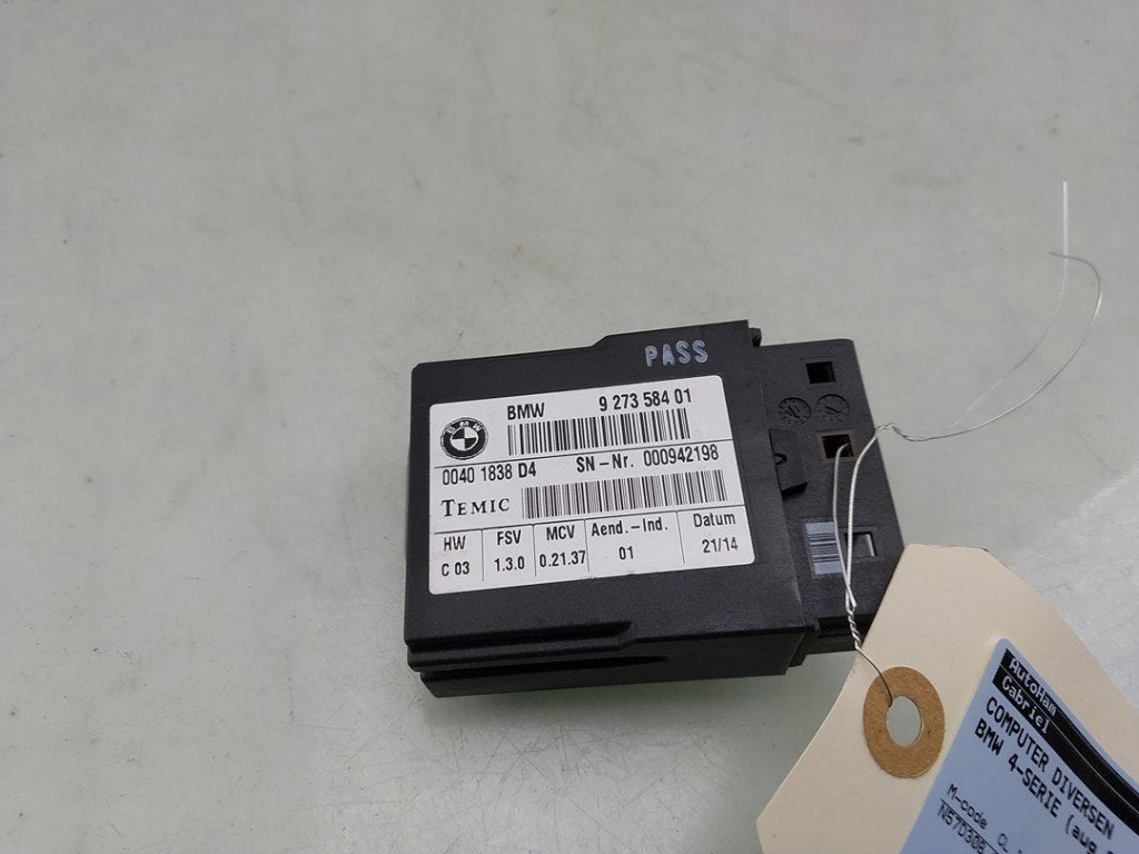 COMPUTER DIVERSEN BMW 4 serie (F32) (01-2013/02-2021), Dhr. J. Ham, Gebruikt, Administratie@autoham.nl, BMW