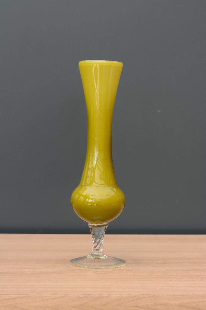 verre opalin olive, Moins de 50 cm, Comme neuf, Verre, Vert